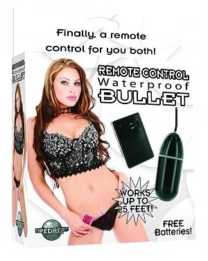 Remote Control Bullet Waterproof 325 Inch Black Pipedream Anal