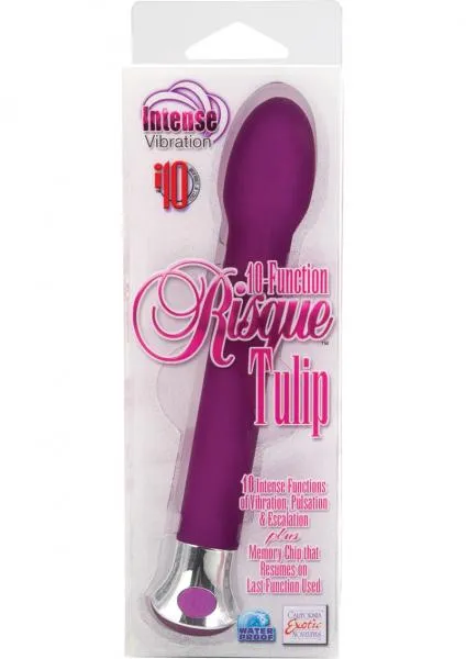 Risque Vibrators 10 Function Risque Tulip Vibrator Purple