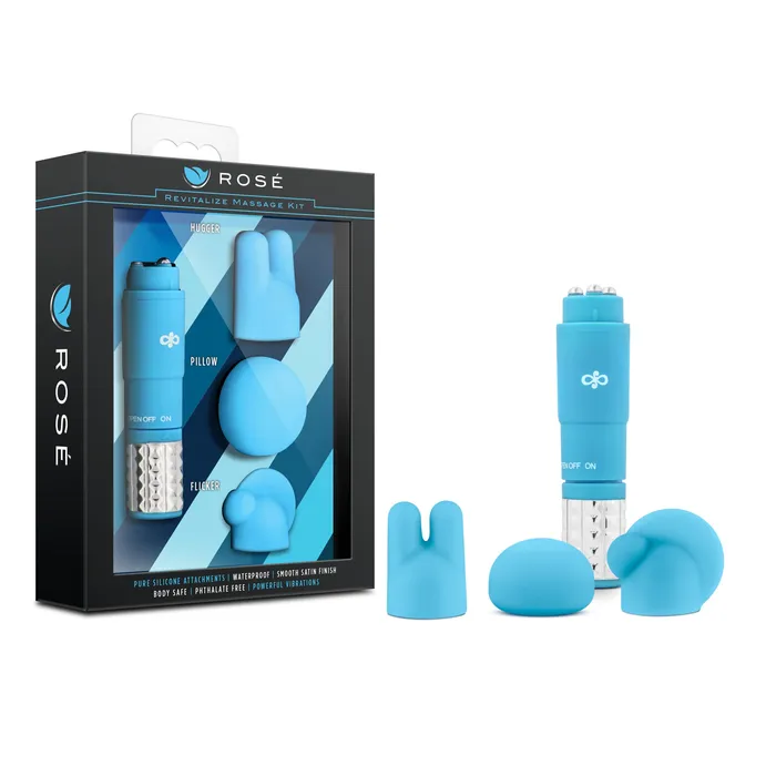 Rose Vibrators Rose Revitalize Massage Kit Blue