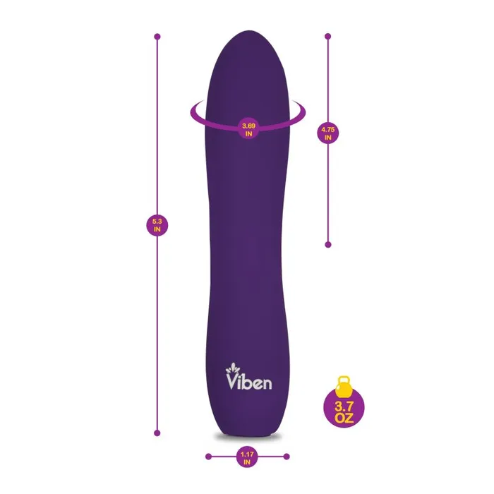 Rumble Motor Rechargeable Bullet Vivacious Violet Viben Female Sex Toys