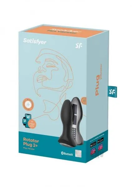 Satisfyer Rotator Plug 2 Plus Black Seductucom Anal