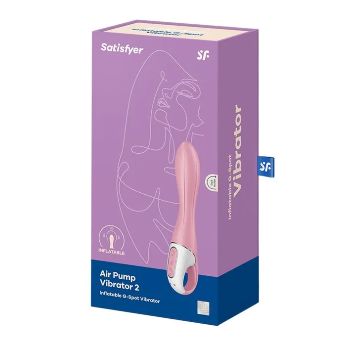 Satisfyer Vibrators Inflatable GSpot Vibe Air Pump Vibrator 2 Light Red