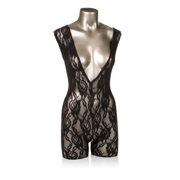 Scandal Anal Scandal Lace Body Suit Black OS