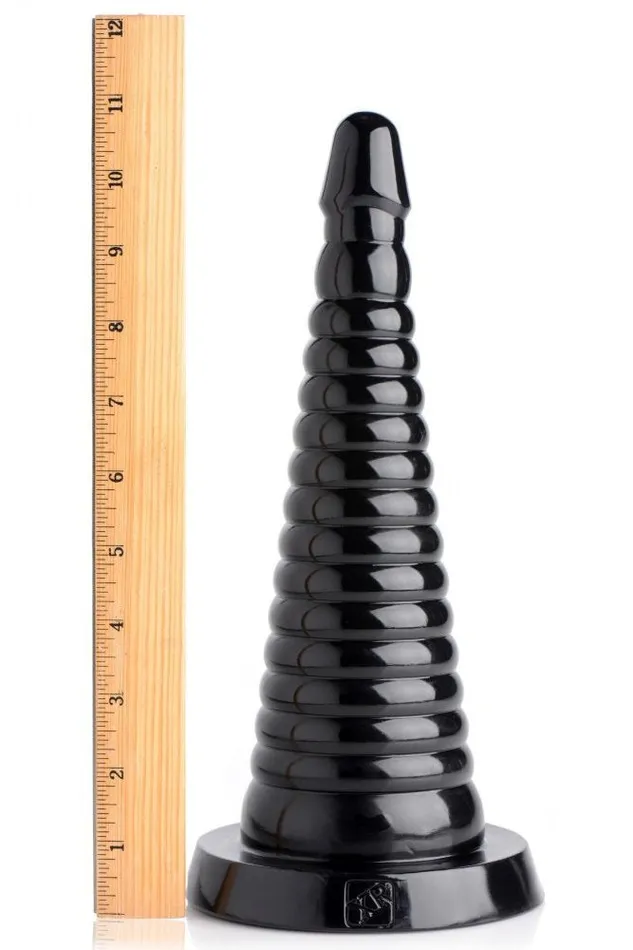 Sd Male Sex Toys Giant Ribbed Anal Cone