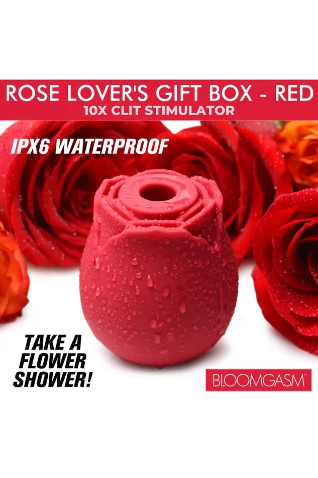 Sd Vibrators The Rose Lovers Gift Box 10X Clit Suction Rose Red