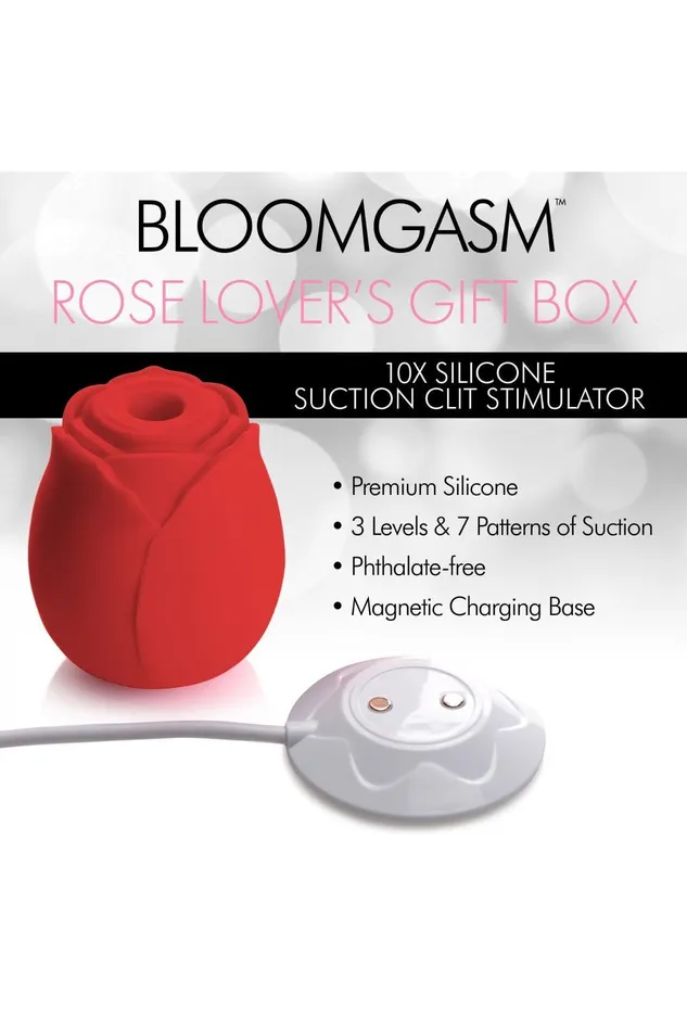 Sd Vibrators The Rose Lovers Gift Box 10X Clit Suction Rose Red