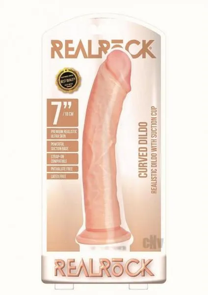 Seductucom Dildos Realrock Curved 7 Vanilla