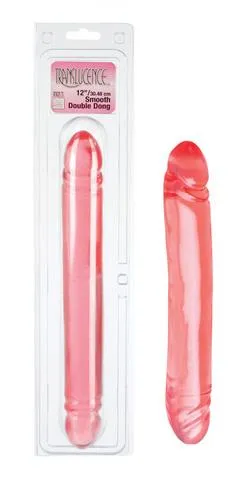 Seductucom Dildos Translucence 12 Inch Smooth Double Dildo