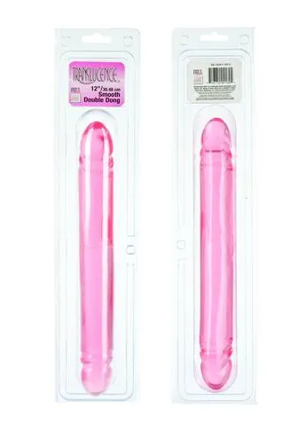 Seductucom Dildos Translucence 12 Inch Smooth Double Dildo