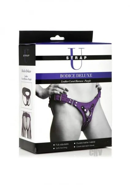 Seductucom Female Sex Toys Strap U Bodice Dx Corset Harness Purple