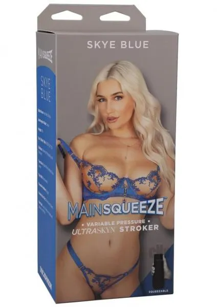 Seductucom Male Sex Toys Main Squeeze Skye Blue Ultraskyn Stroker Vagina Beige