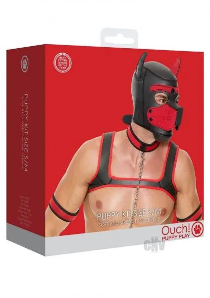 Seductucom Ouch Neoprene Puppy Kit SM Red Couples