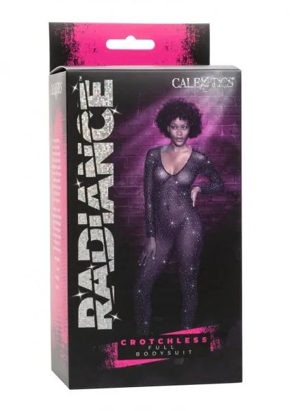 Seductucom Radiance Crotchless Full Body Suit Black Anal