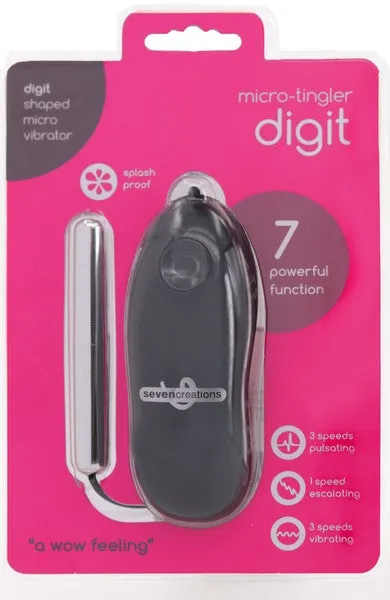 Seven Creations Anal Micro Tingler Digit Silver