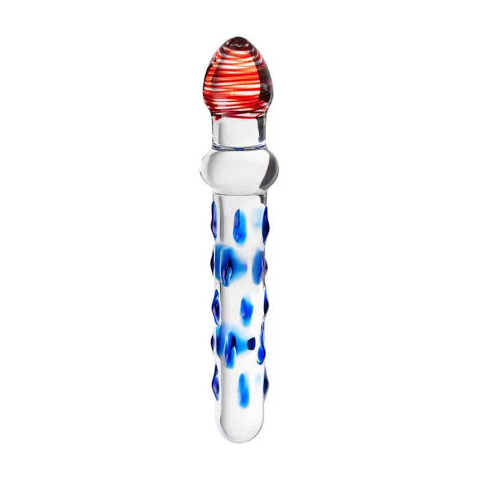 Sexus Glass Dildo BlueRed 20 cm Sexus Glass Dildos