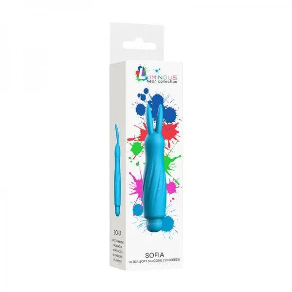 Shots America LLC Female Sex Toys Luminous Sofia Abs Bullet With Silicone Sleeve 10 Speeds Turquoise