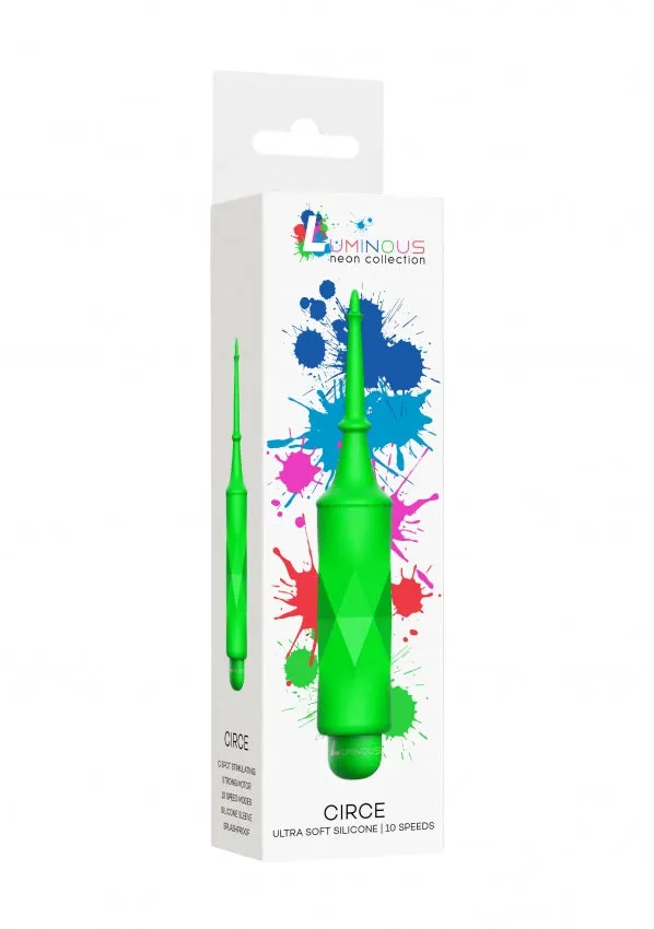 Shots Toys Female Sex Toys Luminous ABS Bullet With Silicone Sleeve 10Speeds Circe Green