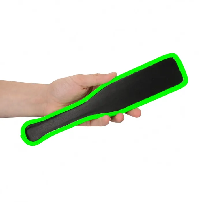 Shots Toys Female Sex Toys Ouch Glow in the Dark Paddle Green