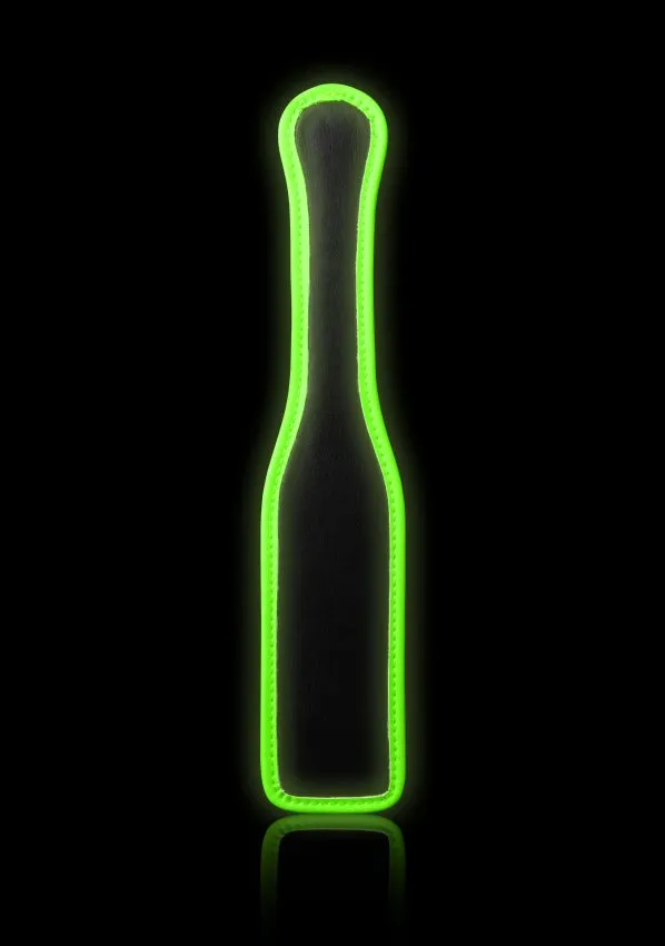 Shots Toys Female Sex Toys Ouch Glow in the Dark Paddle Green