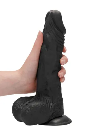 Shots Toys Female Sex Toys Realrock Dong with Testicles 9 Black