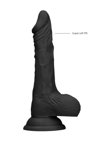 Shots Toys Female Sex Toys Realrock Dong with Testicles 9 Black