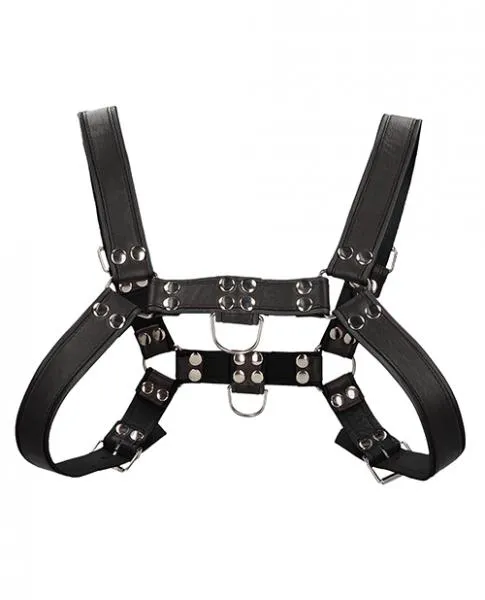 Shots Uomo Chest Bulldog Harness SmallMedium Black Ouch Uomo Anal