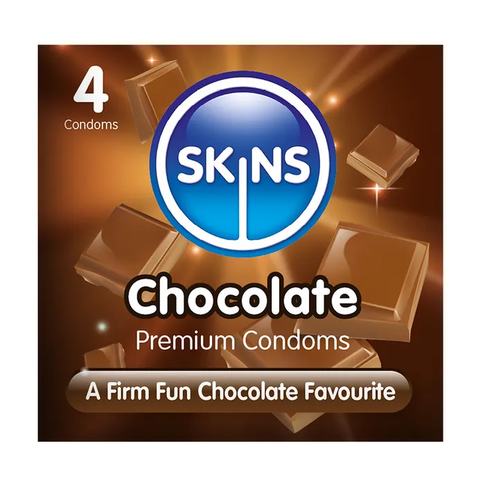 Skins Condoms Chocolate 4 Pack Lovetwoo Enhancers