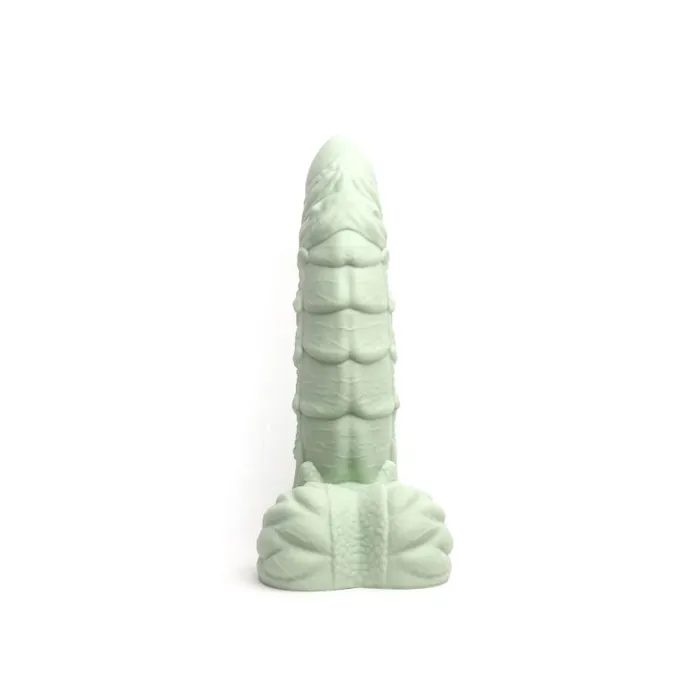 Sport Fucker Female Sex Toys Liquid Silicone Dildo Medium Willie Green