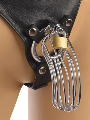 Strict Leather Male Sex Toys Strict Leather Male Chastity Device Harness