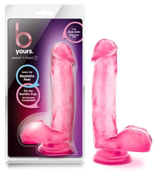 Sweet N Hard 1 Pink Realistic Dildo Blush Dildos