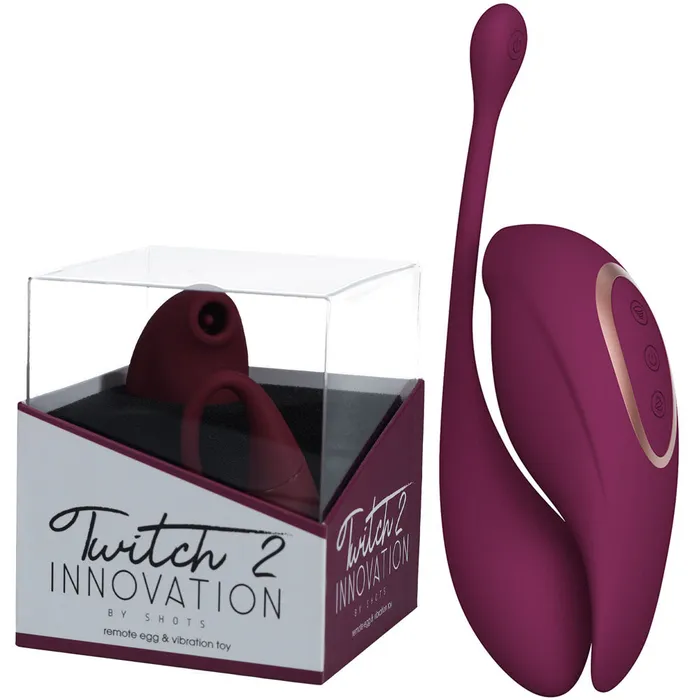 Twitch 2 Burgundy Shots Toys Vibrators