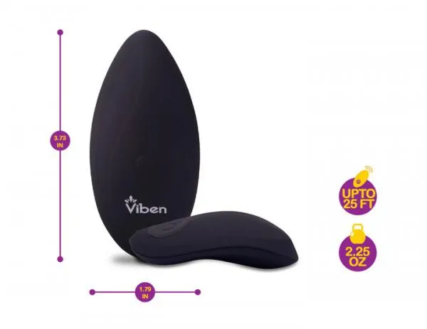 Viben Racy 10 Function Panty Vibe Black Seductucom Vibrators