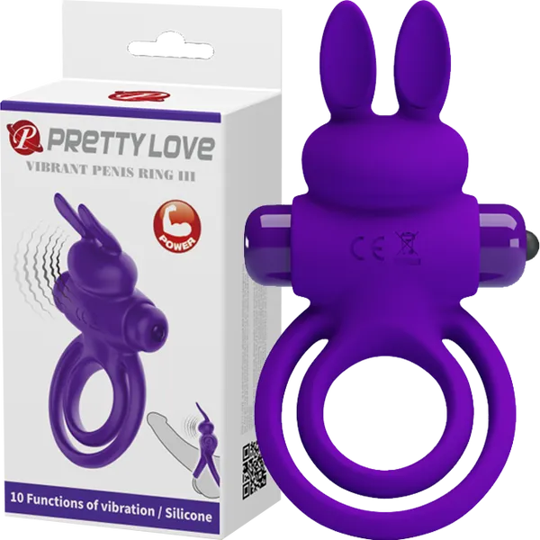 Vibrant Penis Ring III Purple Pretty Love Male Sex Toys