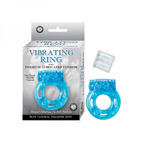 Vibrating Ring Clitoral Pleasure Ring Blue Nasstoys Couples