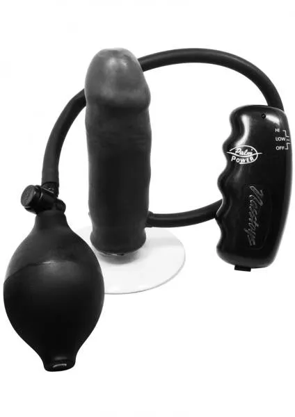 Vibrating Throbbing Anal Balloon Pump 5 Inch Black Seductucom Anal