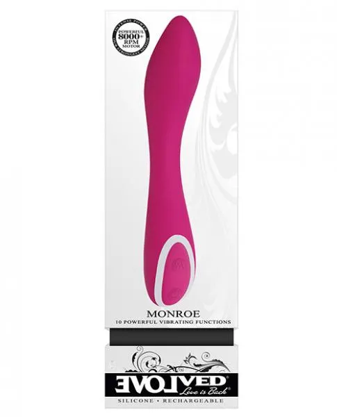 Vibrators Evolved Monroe Pink Vibrator 10 Vibrating Functions