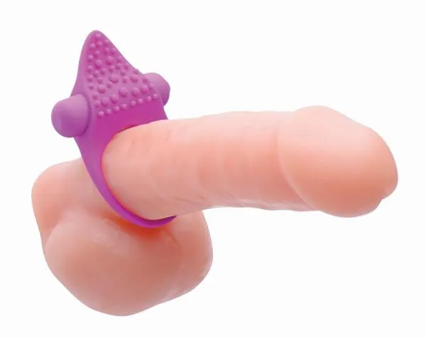 Vibrators Frisky Versa Tingler Cock Ring Finger Vibe Clit Stim Purple