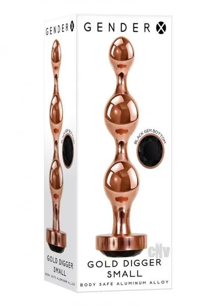 Vibrators Gx Gold Digger Sm Rose GoldBlack Gender X