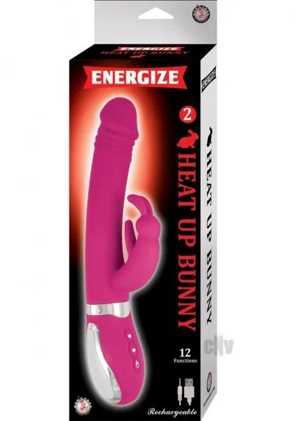 Vibrators Nasstoys Energize Heat Up Bunny 2 Pink Rabbit Vibrator