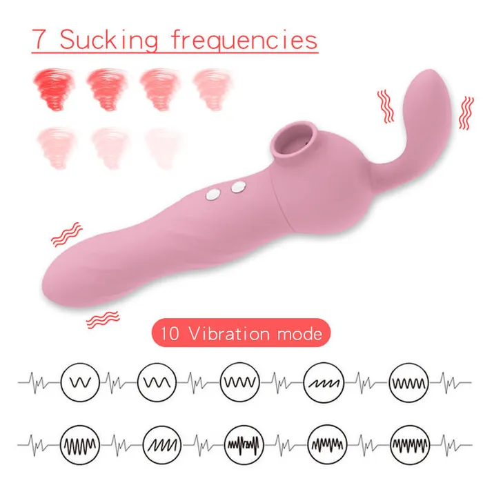 Vibrators OOTYEMO Silicone Material Sucker Vibration