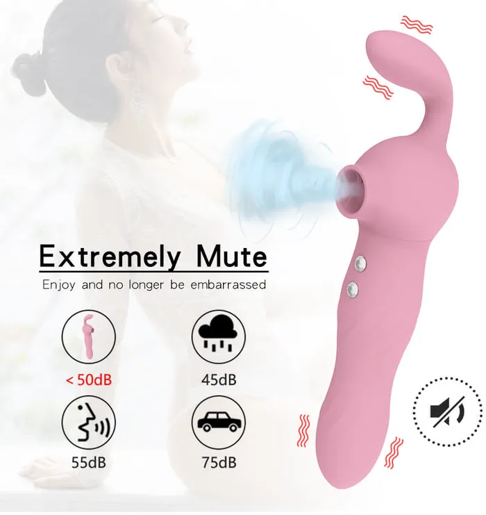 Vibrators OOTYEMO Silicone Material Sucker Vibration