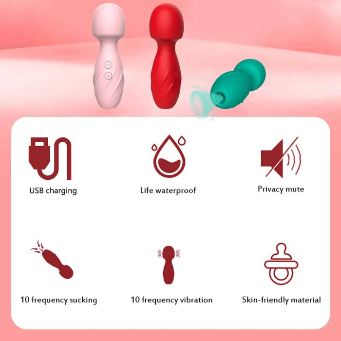 Vibrators OOTYEMO Suck Massage Vibrator for Women