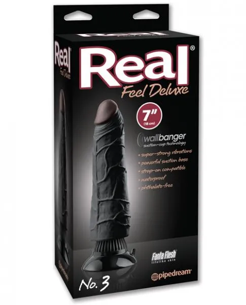 Vibrators Pipedream Real Feel Deluxe 3 7 Black Vibe