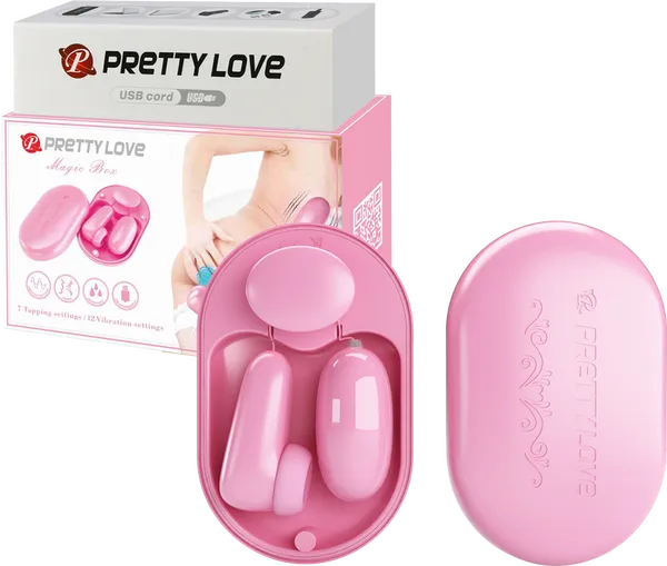 Vibrators Pretty Love Bullet Stimulator Magic Box Pink