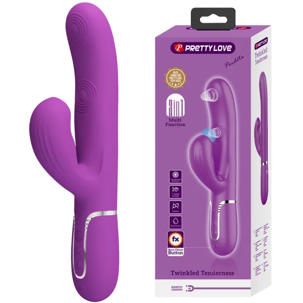 Vibrators Pretty Love Perdita 3in1 Multifunction Vibrator Purple