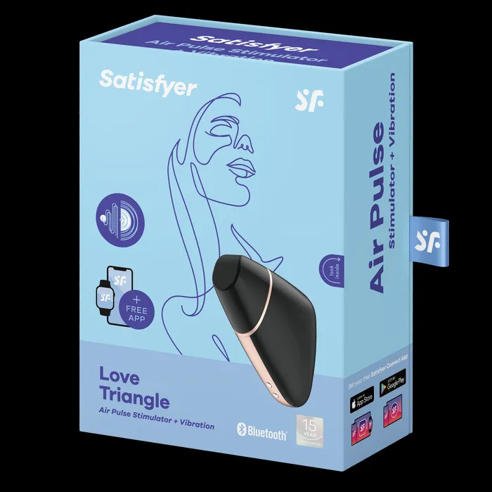 Vibrators Satisfyer Connect App Vibrator Love Triangle Black