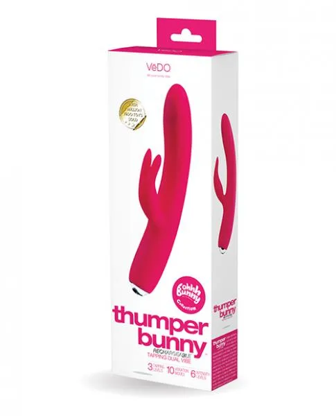 Vibrators VeDO Vedo Thumper Bunny Rechargeable Dual Vibe Pretty In Pink