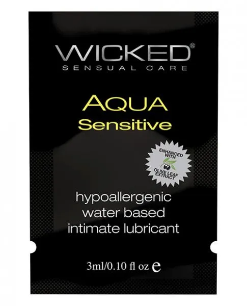 Wicked Aqua Lubricants Wicked Aqua Sensitive Water Based Lubricant 1 Oz