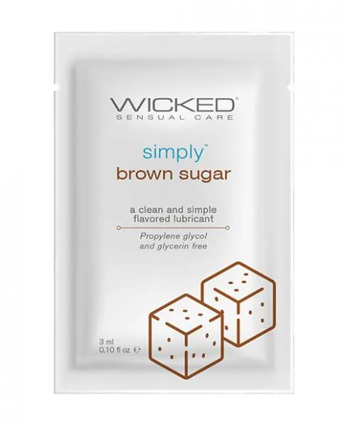 Wicked Sensual Care Lubricants Wicked Sensual Care Simply Water Based Lubricant 1 Oz Brown Sugar