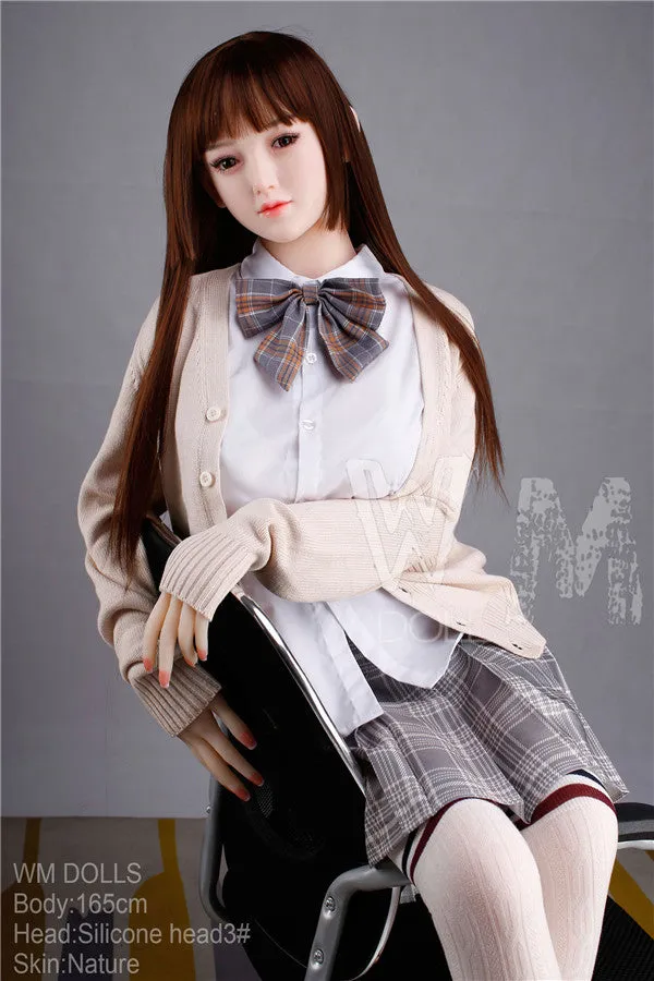 WM Dolls Male Sex Toys Asako 5 4 165cm D Cup Silicone HeadTPE BodyHybrid Sex Doll